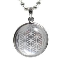 Mizal Flower of Life Sacred Flower of 925 Sterling Silver with for Women Pendant, Geometry, Life, Crystal, sidabras