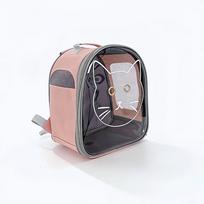 Transparent Pet Carrier Backpack Breathable Pet Space Capsule Cat Carry Bag Pet Travel Bag  Hiking rožinė