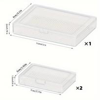 15Pcs Diamond Painting Tool New Storage Box, Diamond Tray with Lid, DIY Packaging, Diamond Round Diamond Flipping Box Set