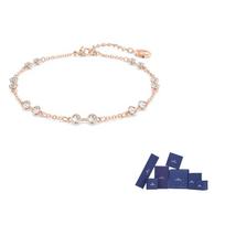 Swarovski Remix Collection Kristalinės Apyrankės Moteriškos Rožinio Aukso F-Basic Packaging - Original Brand Box rožinio aukso spalvos