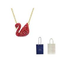 Swarovski gulės dirbtinio krištolo akmens karoliai moterims F-Branded gift bag raudona