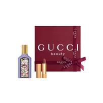 Gucci Flora Gorgeous Magnolia Eau De Parfum With Lipstick Set Perfume 50ml + #217 Velvet Lipstick
