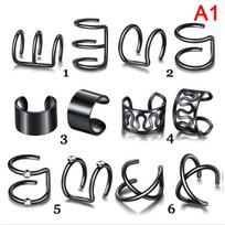 12Pcs/Set Ear Cuffs Leaf Ear Cuff Clip Earrings for Women Earcuff No Piercing juoda
