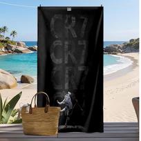 Cristiano Ronaldo Printed Beach Towel Quick Dry Soft TowelPortable Large Rectangular Beach Blanket for Travel Swimming Pool 70cmx140cm(27x55inch)
