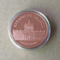 Newest Copper Bullion Coins 1 Oz 999 Fine Copper Round Mexican Federation Metal Badges Collectible Coins With Plastic Case Box D40.2*3.2mm ruda