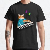 Keyboard Cat Piano Cat design Best Gift Classic T-Shirt S-3XL 3XL