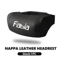 ICPG4 Car Seat Headrest Leather Neck Pillow Head Support Car Interior Accessories For Skoda Fabia Kamiq Superb Scala Enyaq-iV MK3