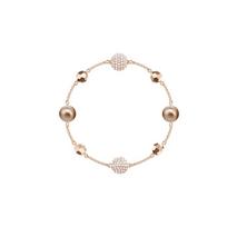 Swarovski rožinio aukso padengta apyrankė moterims 5451034 auksas