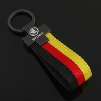 RQQS4 Keychain Universal Accessories for Skoda Karoq Octavia Superb Scala Fabia Kodiaq Yeti Rapid Roomster Keyring Gift Key Chain Ring