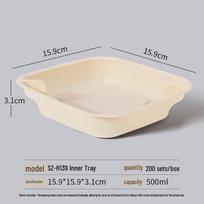 Miaojiayi Biodegradable Corn Starch Lunch Box Tray