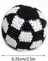 Nertas footbag Hacky Sack kamuoliukas Rankų darbo megztas sportinis smėlio maišelis 6,35 cm Minkštas žongliravimo žaislas vaikams ir suaugusiems Lauko žaidimams