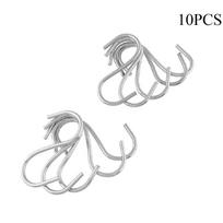 5/10/20 vnt. Namų virtuvės laikiklis Nerūdijančio plieno S formos kablys Sandėliavimo lentyna Užsegimai Kabliukai Pakabinamas laikiklis 10PCS