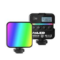YONGNUO YN60RGB LED Mini Kišeninis Vaizdo Šviestuvas Nešiojamas RGB Fotografijos Šviestuvas su Dviem Spalvomis juoda