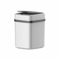 Smart Sensor Trash Can Household Bedroom Intelligent Induction Garbage Bins Bathroom Deodorant IPX5 Waterproof Bedroom Touchless Silence Trash Can USB-Induction+Press juoda balta spalva