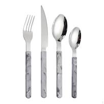 4Pcs Handle Cutlery Set Table Fork Knife Spoon Cookware Dinnerware Silverware for Restaurant