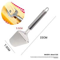 Nerūdijančio plieno sūrio peilis gimtadieniui, kepimui ir vakarėliams - FDA patvirtintas Stainless steel 430 cheese planer gray