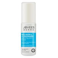 Jovees Derma 4% Niacinamide Rice Water Toner For Glass Skin Glow Hydrating Blemish Control Pore Tightening Mist Normal To Dry Skin 100ml