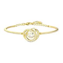 Swarovski Generation Faux Crystal Bangles Womens Gold F auksas