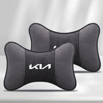 JUNT9 Corduroy Car Interior Seat Neck Pillow Comfortable Headrest For KIA K9 Sportage Niro K5 Carnival EV6 EV9 EV3 Stinger Forte Ceed