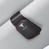 ZDFVU1 Car Interiors Sunglasses Clip Sun Visor Eyeglasses Holder For Tesla SpaceX Model 3 Y S X Y-Eur Highland Roadster Bonina Coil