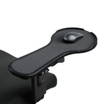 Black Arm Rest Mouse Pad Ergonomic Mouse Extension Platform Tray with Mouse Baffle Arm Rest  Home gray
