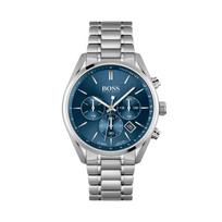 Hugo Boss 1513818 vyriškas laikrodis Sidabrinė apyrankė Mėlynas ciferblatas 44 mm + dėžutė