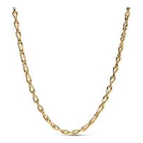 Pandora Cross chain design alloy necklace women's gold 363052C00 auksas