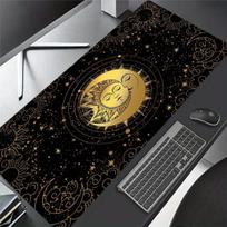 Mysterious Golden Sun and Moon Mousepad Desk Pad Large Gaming Mouse Pad Gamer Ofice Mat Mouse Pad  Pad 30cmx60cm(11.8x23.6inch)