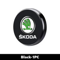 IVSX7 For Skoda Alloy Car Logo Phone Holder Magnetic GPS Stand Accessories Kamiq Karoq Octavia 2 3 Rapid Scala Kami Fabia VII VRS