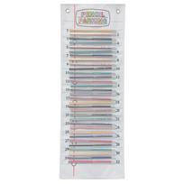 Pencil Parking Water Proof Pencil Dispenser Parking Pocket with 32 Pockets for Preschool School Supplies White 69x25cm 69x25cm balta