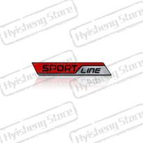 HGWE4 Metalinė Automobilio Stiliaus Sportinė Linija Priekinės Grotelių Lipdukas Ženklelis Galinio Kamieno Kėbulo Emblema Skoda VRS Octavia Rapid Kodiaq Karoq Superb