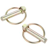 10/5/2pcs O-shape Lynch Pin Heavy Duty Steel Coupler Latch Ring Clip M4.5 M5 M6 M7 M8 M9 M10 M10.5 M11 Boat Tractor RV Truck M9.5x45mm 2pcs
