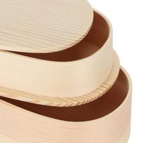 Wooden Material Japanese Bento Box With Divider Double Layer Lunch Box  For Home Office abrikosas