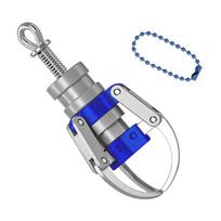 Doll Machine Grab Clip Mini Claw Keychain With Strong Grip ABS Keyring For Fun Portable Keychain Bag Pendant Accessories mėlyna