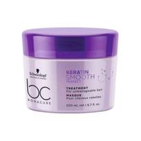 Schwarzkopf BC Keratin Smoothing Hair Mask Smoothes, Improves Frizz, Color and Shine BC 200ml balta