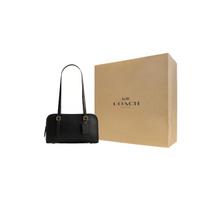 COACH Swing Zip Odinis Pečių Krepšys, Rankinė, Pečių Krepšys Vidutinio Dydžio Moteriškas Juodas Gift Box Set (Basic Set + Yellow Gift Box) juoda