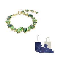 Swarovski Gema Kristalais puošta apyrankė F ( Fits All)-Original Brand Box And Bag žalia