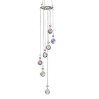 Colorful Crystal Wind Chimes Suncatchers Wall Hanging Ornament for Window and Garden Wedding Decoration Prism Pendants