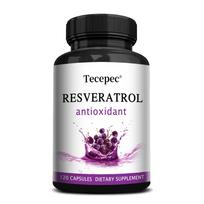 Premium Resveratrol Capsules with Grape Seed Extract for Antioxidant and Anti Aging Support 120 Capsules 120PCS
