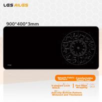 LESAILES Star Constellation Gaming And Office Mouse Pad, Extra Large Thick Computer Keyboard Desk Mat, Upgraded Version, Black, 900*400*3mm