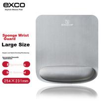 EXCO Extra Large Soft Wrist Support Mouse Pad Wrist Rest Thick Memory Foam Laptop Mouse Pad, Add-On Item for Ergonomic Business Comfortable Gray 3791