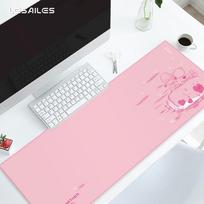 LESAILES Cute Cherry Blossom Pink Gaming Mouse Pad, Extra Large Computer Desk Mat, Easy to Clean, 800*300*3mm