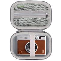Fujifilm instax mini Evo Hybrid Instant Digital Camera Printer compatible with Lebakort storage (Brown Case) case. ruda