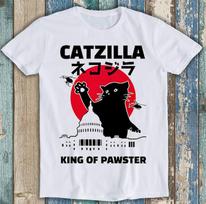 Catzilla King Of Pawster Paws Cat Kitten Best Seller Funny Gift Tee T Shirt 2045 2XL