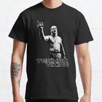 TECHNO VIKINGAS Geriausios Dizaino Dovanų Idėjos Klasikiniai Marškinėliai S-3XL 3XL