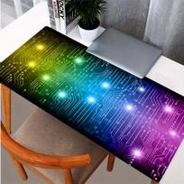 Modern abstract Technology Mousepad Gamer Office Mat Mouse Pad Light Gaming Room Desk Mat Art Keyboard Mats Mausepad Company 30cmx60cm(11.8x23.6inch)