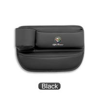 ZOPJT1 Car Seat Gap Organizer Storage Box Leather Side Storage Pocket Wallet Keys Card Cup Holder For Alfa Romeo 4C 159 166 156 147 8C