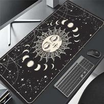 Mysterious Sun and Moon Phases Mousepad Desk Pad Large Gaming Mouse Pad Gamer Ofice Mat Mouse Pad  Pad Unisex 30cmx60cm(11.8x23.6inch)