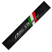 ZOPJT1 Carbon Fibre Color Car Windshield Sticker Decal for Alfa Romeo Logo Stelvio Brera Giulia 166 156 159 147 155 Mito GT Giulietta