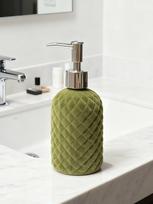 400ml soap dispenser lotion bottle flocking hand sanitizer toilet shower gel press shampoo separate bottles  shampoo dispenser žalia